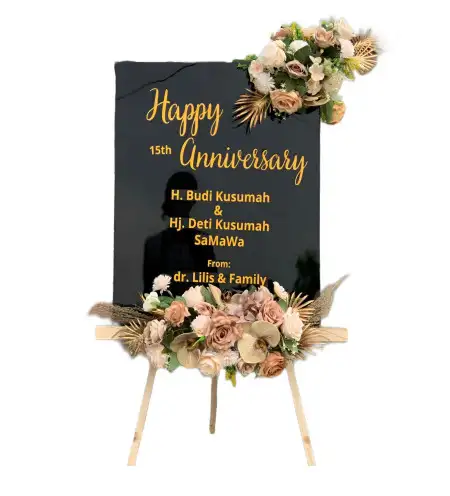 Papan Bunga Akrilik Wedding Venue Bekasi